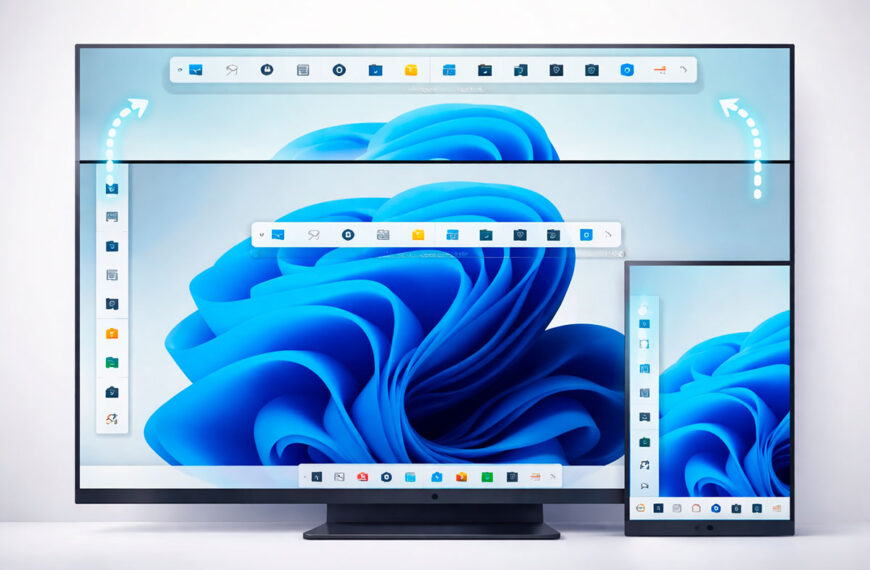 Windows 11: A barra de tarefas volta a ser “móvel”!&hellip;