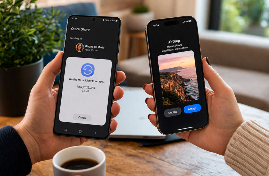 Quick Share 2026: Mais lento que o AirDrop? A Google&hellip;
